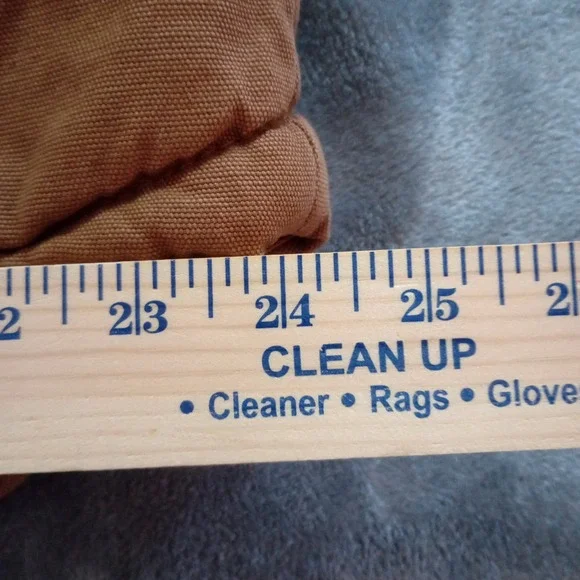 Lee Canvas Vest Mens Large Tobacco Brown Sherpa Lined Full Zip Workwear Rugged - Picture 8 of 15